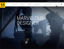 Tablet Screenshot of marvelousdesigner.com